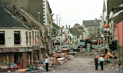 The Omagh bombing carried out by dissident republicans in 1998 was Northern Ireland's deadliest act of paramilitary violence. AP 