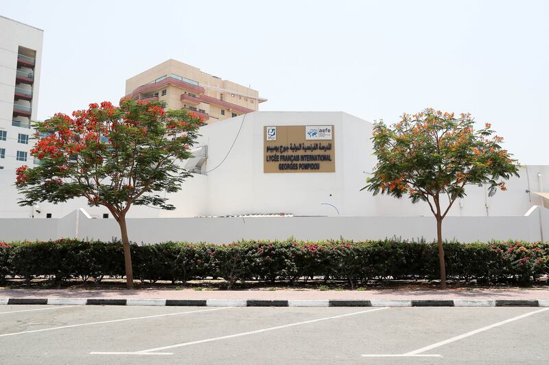 The Lycee Francais International Georges Pompidou school, in Oud Metha, was another new name added to Dubai's most highly ranked schools. Pawan Singh / The National