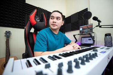 Brian Pepito's song 'Bisayang Gwapito', released in January, has received two million streams on Spotify. Victor Besa / The National 