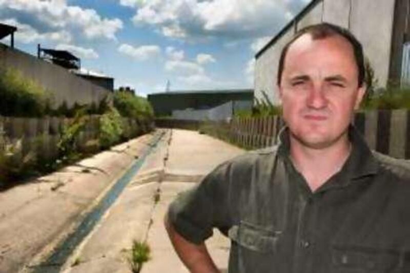 Jeremy Buckingham, Councillor alongside storm water canal in Orange, New South Wales Austrialia, where they are harvesting rain water to off set years of below-average rainfall. (Vince Lovecchio for The National) *** Local Caption ***  3132-1.jpg