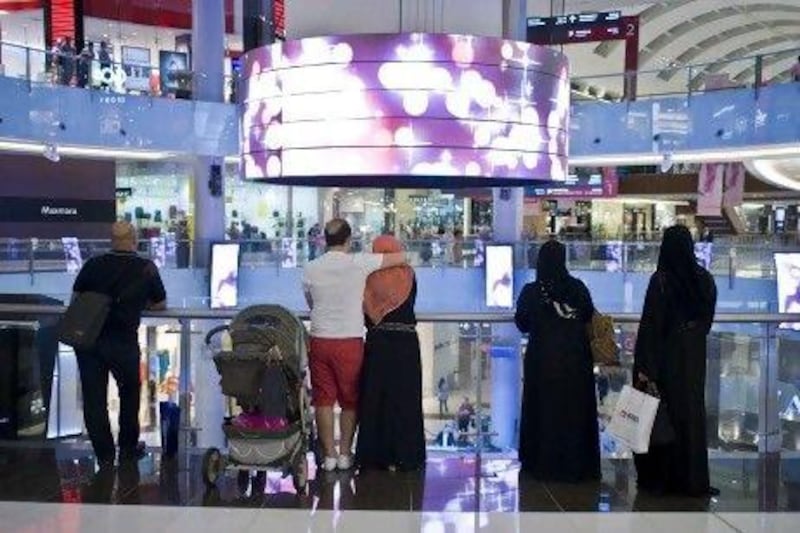 Major malls saw a steady stream of visitors well into the early hours of yesterday morning.