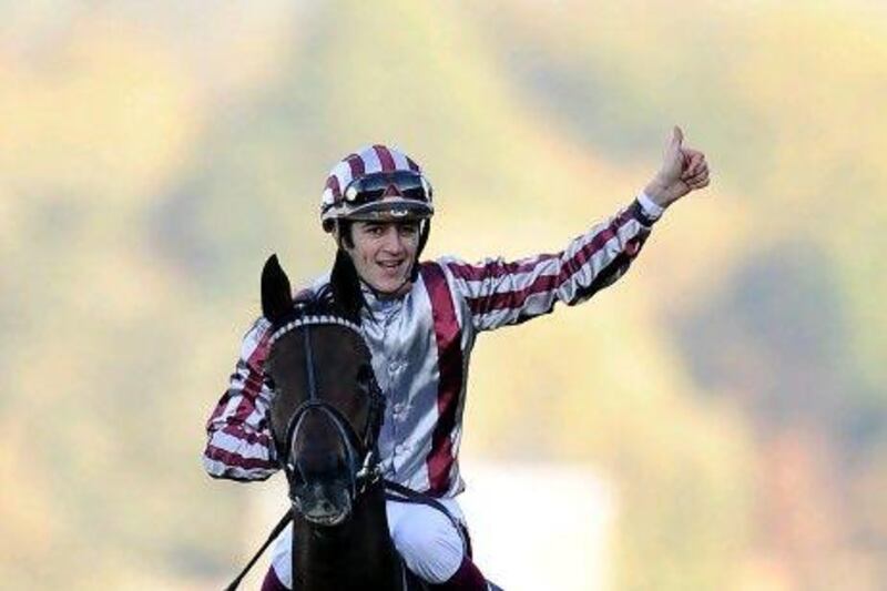 Christophe Soumillon, above aboard Cirrus Des Aigles, will ride Abtaal on Saturday and Mashoora on Sunday in the 2000 Guineas and 1000 Guineas, respectively, for Sheikh Hamdan bin Rashid.