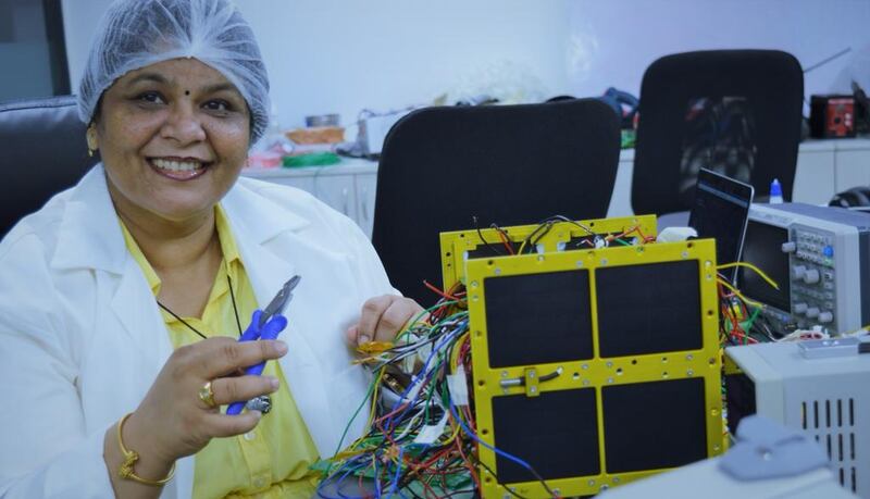 Srimathy Kesan, founder and chief executive of Space Kidz India, came up with the AazdiSat project to encourage girls to choose space research as a career. Photo: Srimathy Kesan