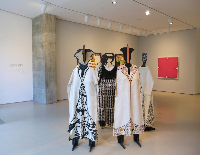 Huguette Caland's silk kaftans are in keeping with her evocative artwork - all fluid lines and feminine forms. All photos courtesy of the artist and Lombard Freid Gallery, NY