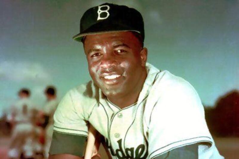Brooklyn Dodger infielder Jackie Robinson in 1952.