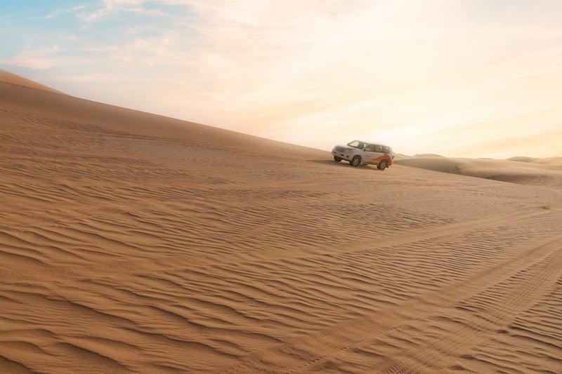 Dune bashing is one of the UAE's most popular pasttimes. Photo: Desert Rose Tourism