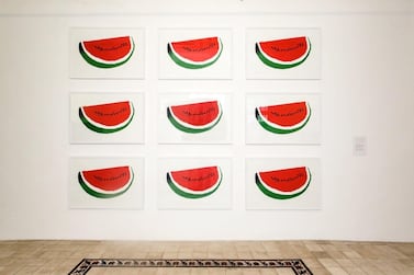 Artist Khaled Hourani first used the watermelon in his work  for the Atlas of Palestine Project in 2007. Courtesy Khaled Hourani