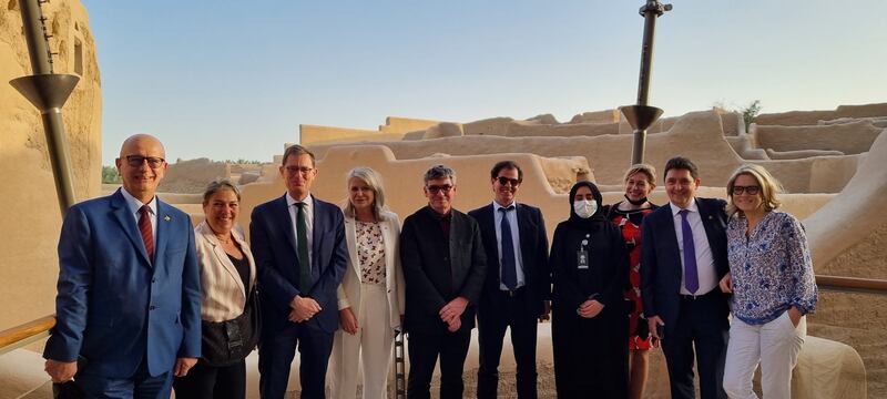 French diplomats visited the Diriyah Gate Development Authority to discuss cultural development plans