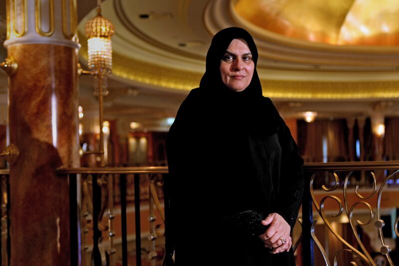 United Arab Emirates - Dubai - March 7, 2011.

BUSINESS: Dubai Businesswomen's Council president and Easa Saleh Al Gurg Group managing director Raja Easa Al Gurg (cq-al) poses for her portrait at the 14th Global Women Leaders Summit at the Burj Al Arab hotel in Dubai on Monday, March 7, 2011. "Women have more wealth now," said Al Gurg. "Wealth is there, but how to direct it is something else. Because it's easy to lose that wealth." Amy Leang/The National