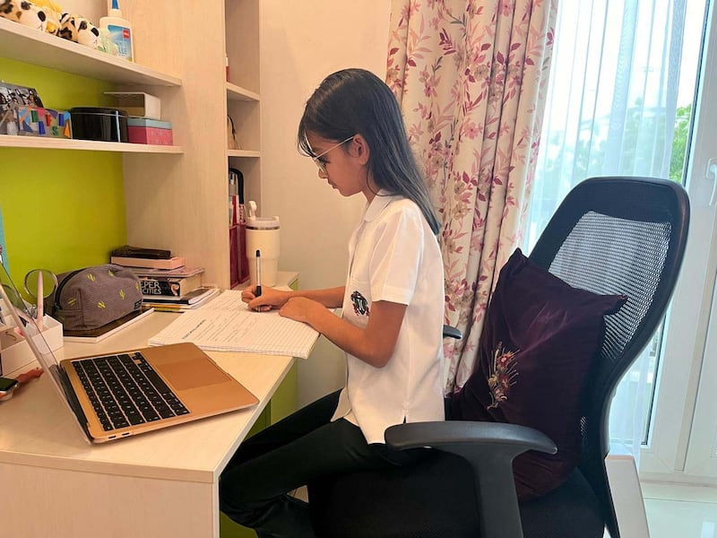 Pupils across the UAE are continuing to study remotely due to the chaos created by the stormy weather. Photo: Jumeirah College
