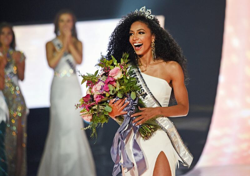 Miss North Carolina Cheslie Kryst won the 2019 Miss USA final competition at the Grand Sierra Resort in Reno, Nevada, on May 2, 2019. Kryst, who had been diagnosed with depression, took her own life in 2022. AP