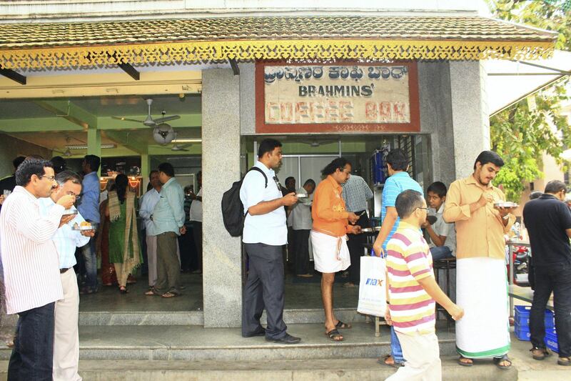 Brahmins' Coffee Bar in Bangalore. 