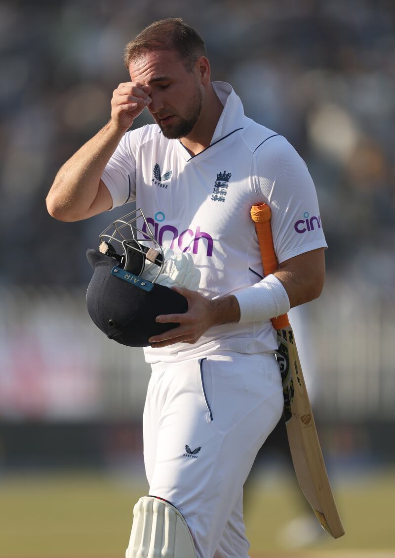 Liam Livingstone – 4. A bittersweet Test debut. Received his cap, but missed out on the run glut, then injury precluded him from bowling, and ruled him out of the rest of the series. Getty 