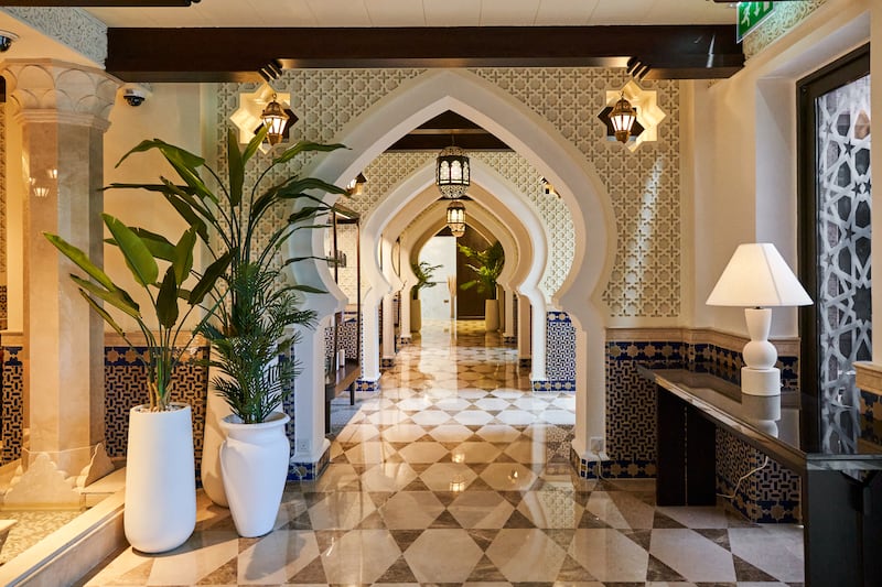 The lobby of The Spa, Emirates Palace Mandarin Oriental