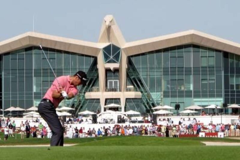 ABU DHABI, UNITED ARAB EMIRATES - JANUARY 23:  Martin Kaymer of Germany on the 9th fairway during the third round of the Abu Dhabi Golf Championship at the Abu Dhabi Golf Club on January 23, 2010 in Abu Dhabi, United Arab Emirates.  (Photo by Ross Kinnaird/Getty Images)