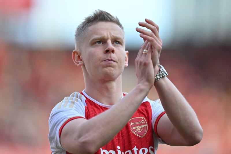Oleksandr Zinchenko 9 – The Ukraine international has shown why he deserves to represent the Gunners after a stellar season of top-tier defending. Photo: AFP 