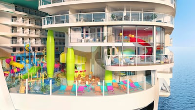 The Ultimate Family Townhouse spans three levels. Photo: Royal Caribbean International