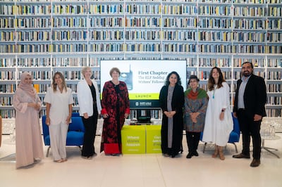 Winners of the first ELF Seddiqi Writers’ Fellowship, which aims to foster a supportive community for writers in the UAE through a number of initiatives. Photo: Emirates Literature Foundation