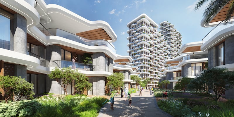 Takaya by Union Properties will have apartments and townhouses. Courtesy Union Properties