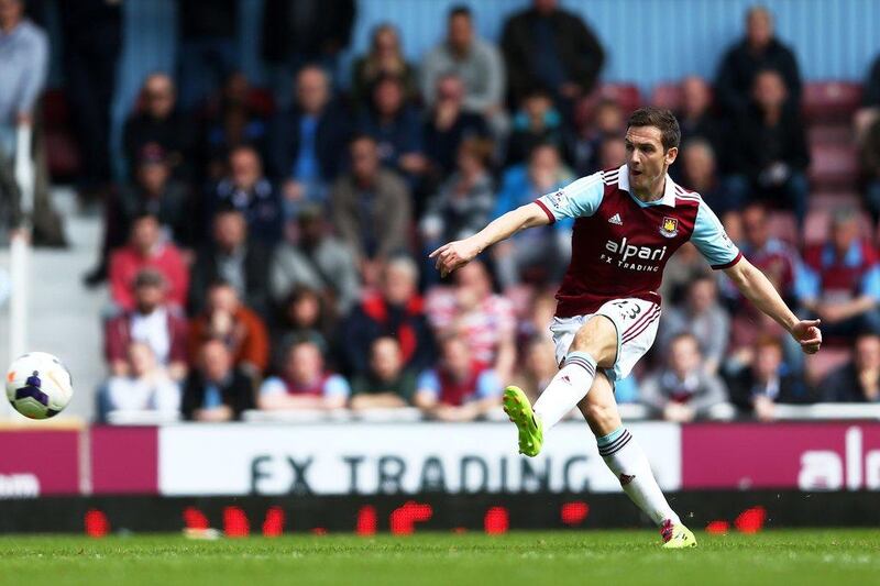 Right midfield: Stewart Downing, West Ham United. Belatedly produced a decisive display. Younes Kaboul was sent off for fouling the winger, who later scored. Paul Gilham / Getty Images