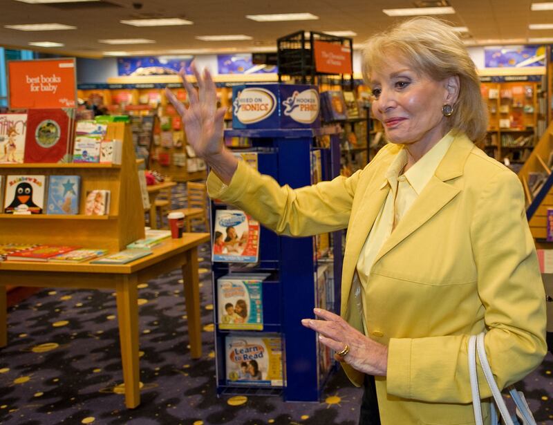 Walters at a 2008 book signing. AFP 