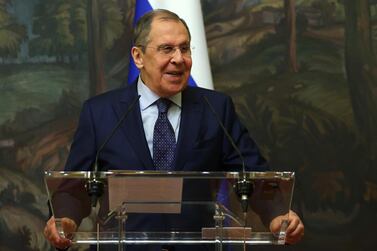 Russian Foreign Minister Sergey Lavrov called for a ceasefire. EPA