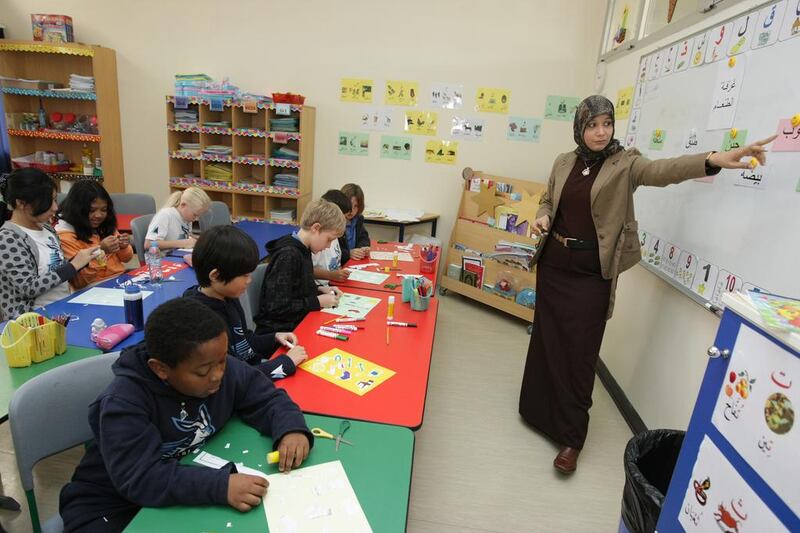 Readers say we should do more to encourage expatriate pupils to learn Arabic. Jaime Puebla / The National