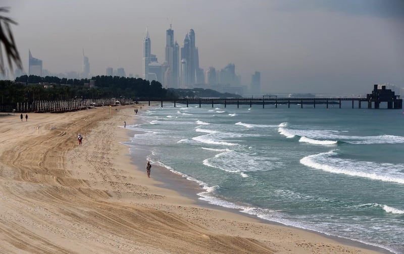 The next few days in Dubai are expected to be hot and hazy. Marwan Naamani / AFP

