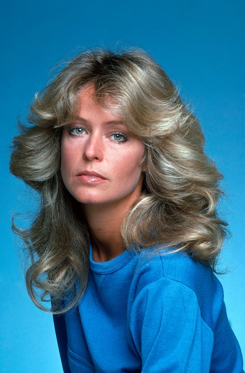 Farrah Fawcett's famed style is another popular look at the moment. Getty Images