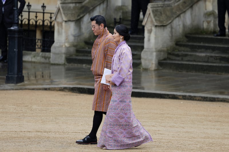 King Jigme Khesar of Bhutan and Queen Jetsun are also in attendance. Getty Images