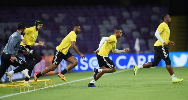 UAE training, Al Ain. Credit: UAE FA