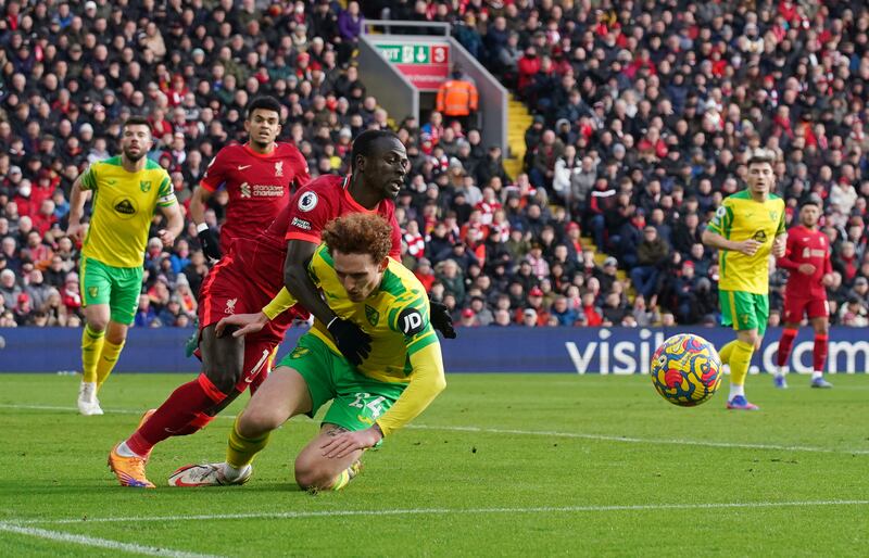 Josh Sargent - 6. The American put in a shift to help Aarons against Tsimikas and gave the ball to Rashica before Norwich’s goal. He was withdrawn for Placheta with 14 minutes left. PA