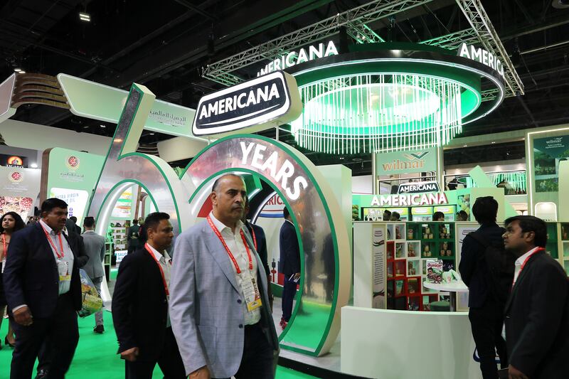 Visitors at Gulfood, which has gathered together thousands of brands from more than a hundred countries.