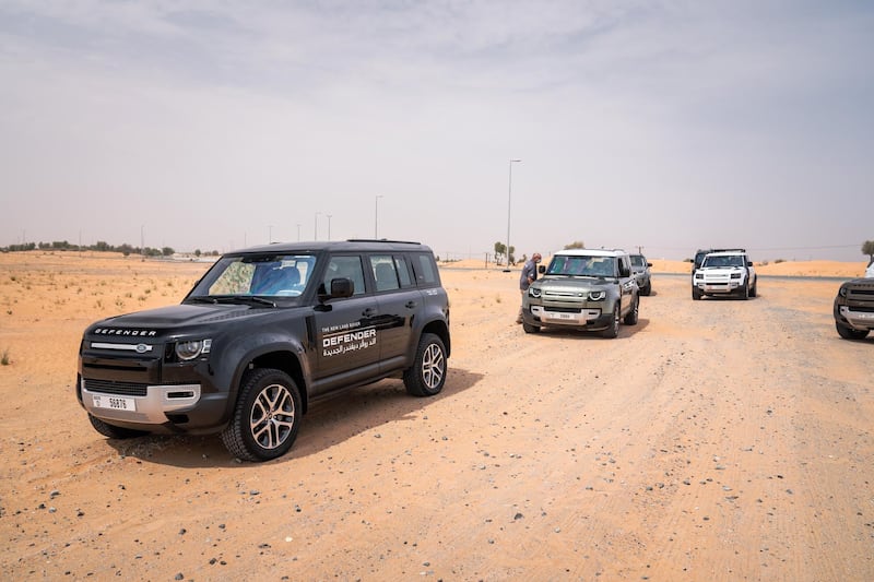 The convoy prepares for the desert stretch.