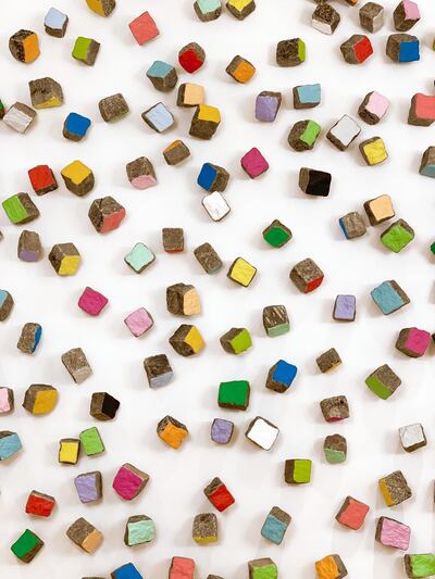 Detail of Pascale Marthine Tayou's 'Big Colorful Stones'm(2019), which will be shown at GALLERIA CONTINUA's booth at this year's Beirut Art Fair. Courtesy of GALLERIA CONTINUA