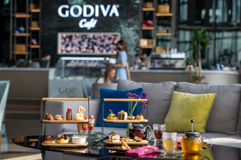 Enjoy a discounted afternoon tea at Godiva Cafe in Dubai. Photo: Rixos Premium Dubai