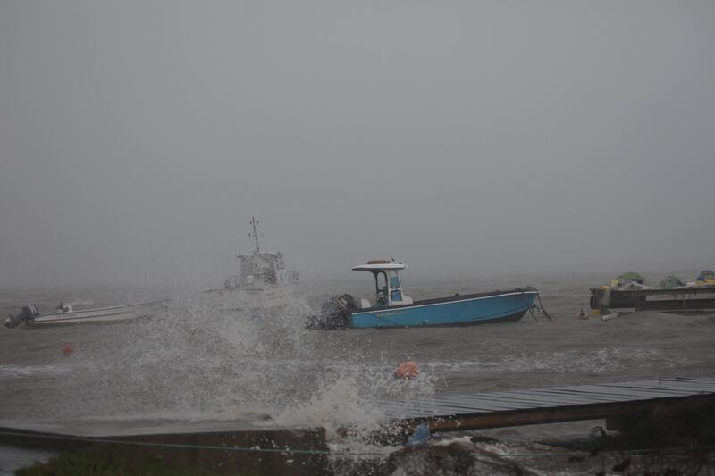 Boats remain anchored in a wharf as Hurricane Maria approaches in Guadeloupe island. Andres Martinez Casares / Reuters