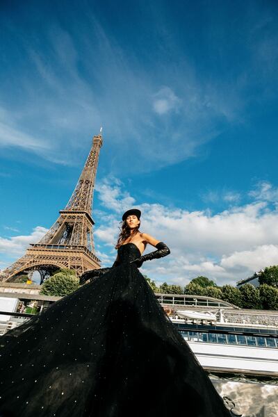 Balmain took its autumn / winter 2020 haute couture show on to a barge on the River Seine in Paris. Courtesy Balmain