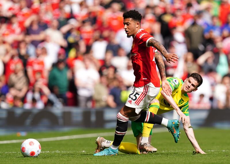 Jadon Sancho 6 - Lively start on right of a front three, but he often switched to go left. Shot wide on 22. Linked well with Lingard. 

PA