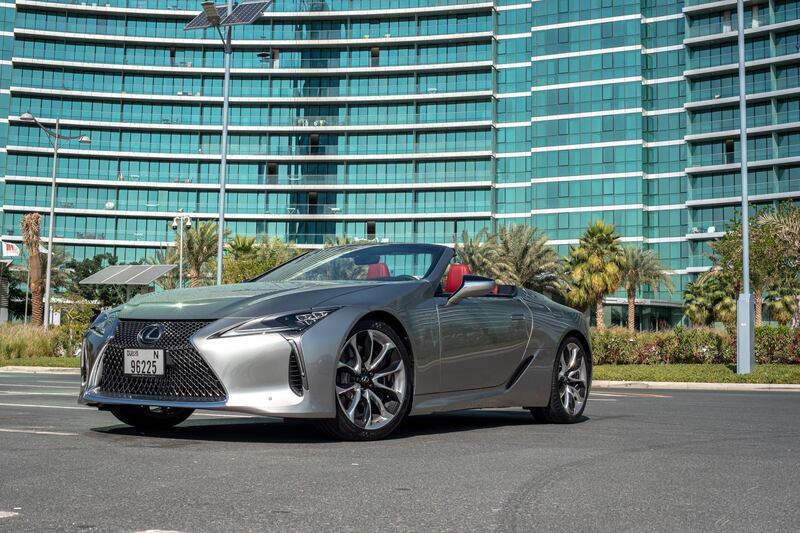 The Lexus LC 500 has a sense of drama. All photos courtesy Al-Futtaim Automotive