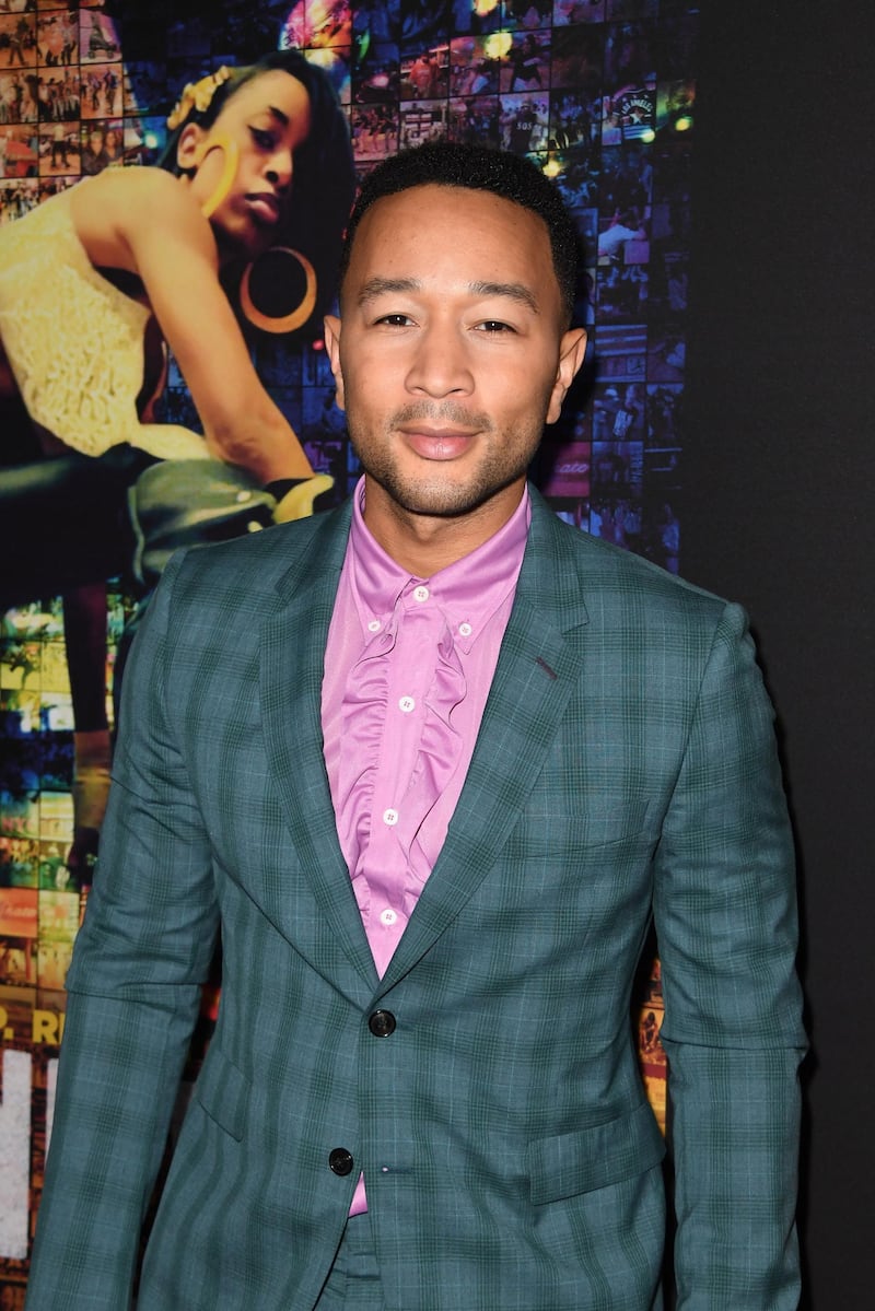 Recording artist John Legend attends the premiere of the HBO Documentary Film "United Skates" on February 6, 2019 at the Avalon Hollywood in Hollywood.  / AFP / Robyn Beck
