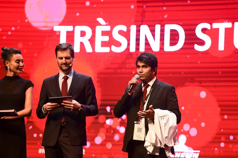 One Michelin star goes to Tresind Studio at Nakheel Mall. Khushnum Bhandari / The National