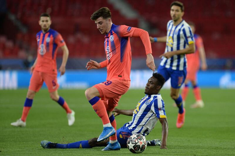 Right wing - Mason Mount (Chelsea). His moment of brilliant invention swung a tight match - and perhaps the tie - against Porto, Mount spinning away from Zaidu Sanusi elegantly and completing his turn to line up an angled shot for 1-0 - the highlight of an impressive night. AFP