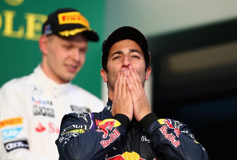 Daniel Ricciardo finished second in the Australian Grand Prix burt was later disqualified. Clive Mason / Getty Images / March 16, 2014