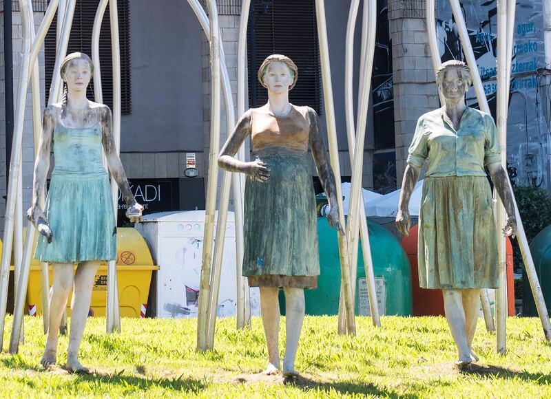 Women Workers of the Sea, a sculpture by&nbsp;Casto Solano in the coastal town of Ondarroa dedicated to the Basque women who have dedicated their lives to the fishing industry.