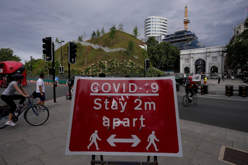 The temporary installation was commissioned by Westminster Council.