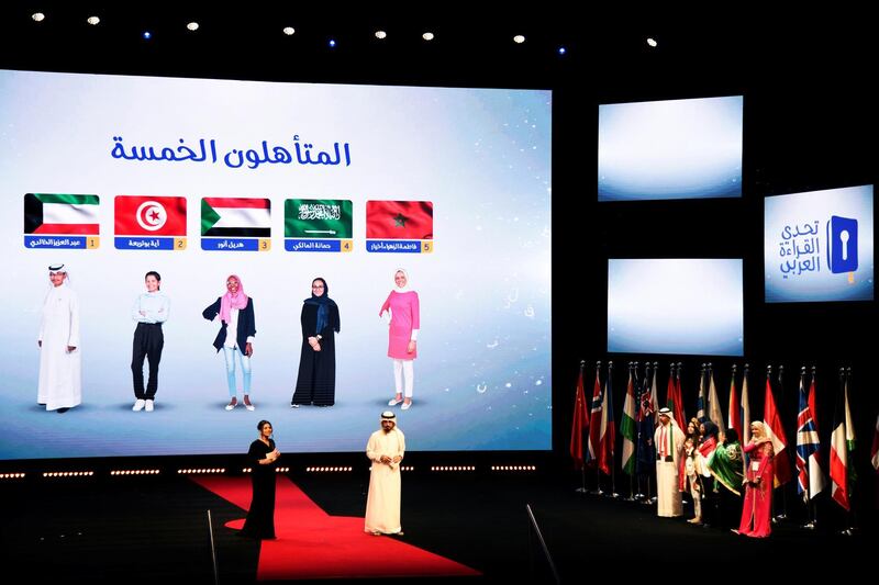 participants at the 2019 Arab Reading Challenge in Dubai, UAE, Wednesday, Nov. 13, 2019. (Photos by Shruti Jain - The National)