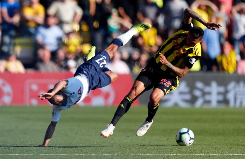 Left-back: Jose Holebas (Watford) – His superb set-pieces led to both goals against Spurs as Watford came from behind to win and retain their surprise 100 per cent record. AP Photo