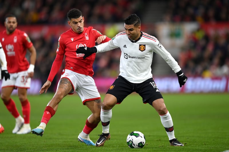 Casemiro - 7 Struggled with Gibbs-White, who stopped him dictating play and beat him with quick turns. He got brushed off the ball too, which was surprising to see. Then he drove forward in the lead up to the second. Caught out again on the hour by Gibbs-White, yet he was still a significant influence. 

Getty