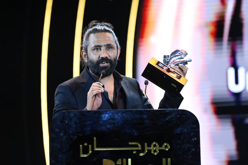 Director Ahmed Yassin Al Daradji was awarded the prize for Best Cinematic Achievement at the Closing Night Gala Awards 